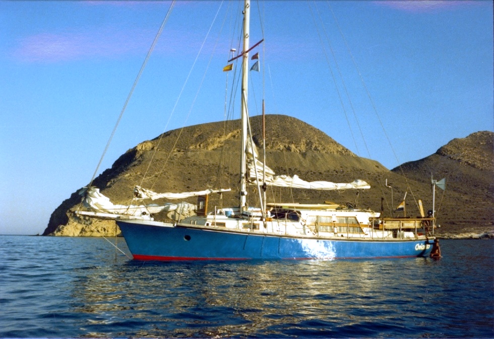 Aboard Chricanto on the Algarve coast.